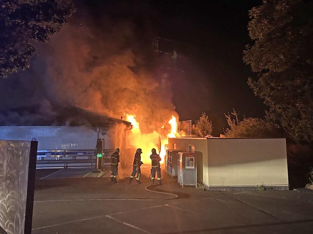 Brand in Wohlen. Foto: Polizei AG