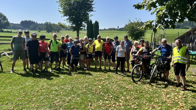 Die Radsportgruppe der Pro Senectute. Foto: zVg