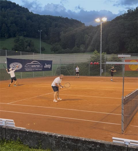 Auf der Anlage des TC Laufenburg wurde während zehn Spieltagen um Punkte und Titel gekämpft. Foto: zVg
