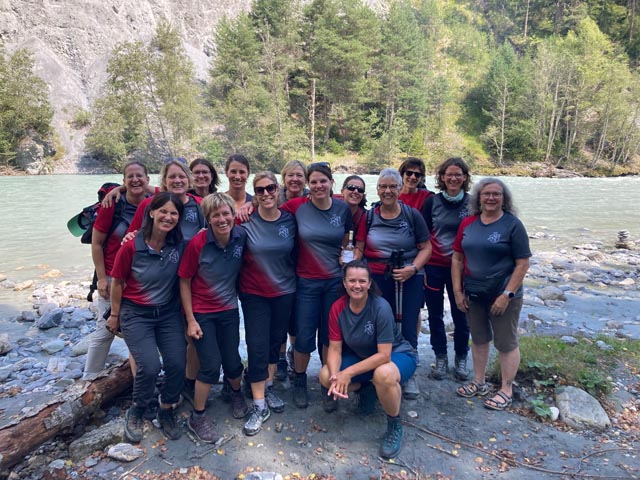 Frauenturnverein Gipf-Oberfrick unterwegs in der Rheinschlucht