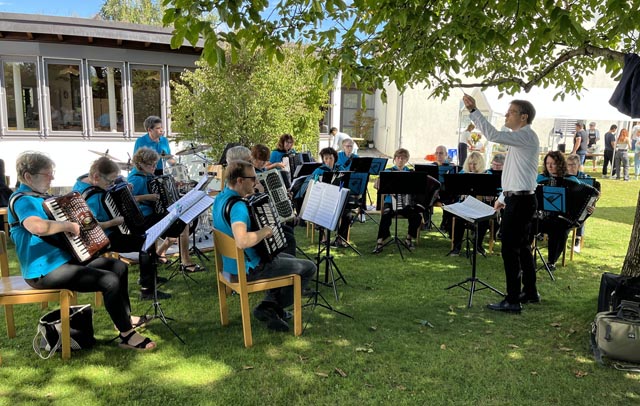 Harmonika-Orchester Möhlin unter der Leitung von David Meyer. Foto: zVg