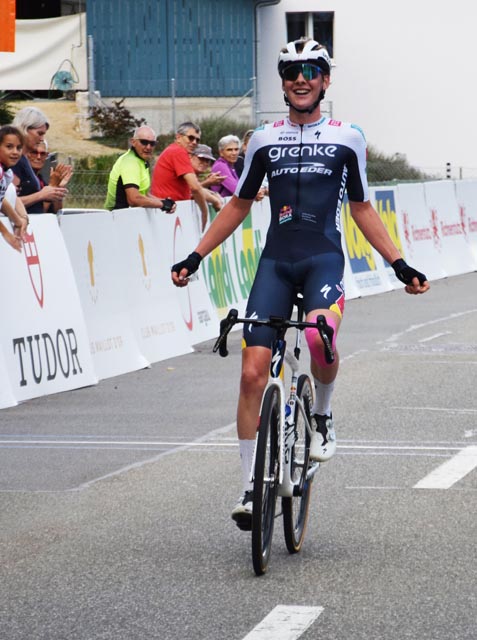 Karl Herzog gewann die erste Etappe des GP Rüebliland solo. Foto: Markus Schenk