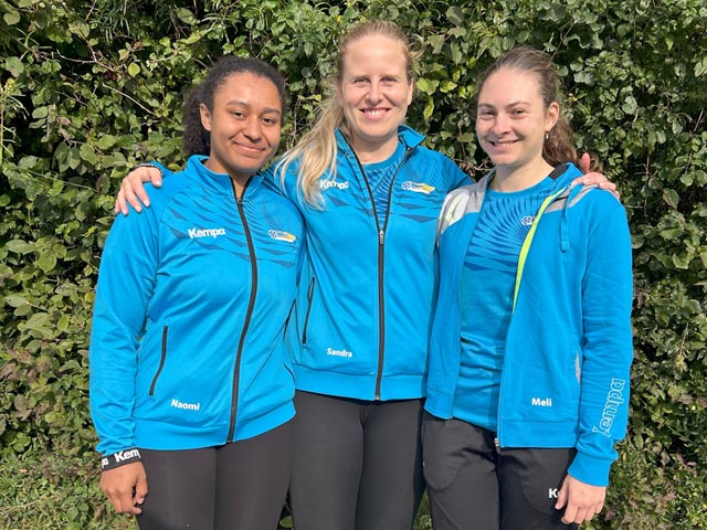 Die Steiner Athletinnen (von links): Naomi Christen, Sandra Leimgruber und Melanie Adler. Foto: zVg