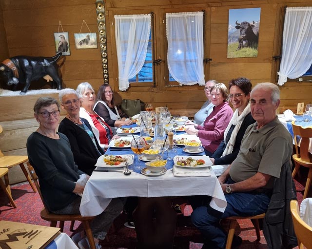 Der Kirchenchor Oeschgen auf seiner Reise ins Wallis