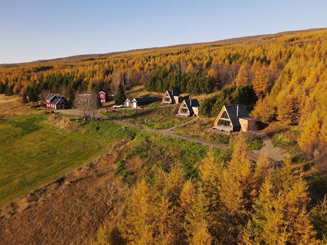Die Hengifosslodge aus der Vogelperspektive. Foto: zVg