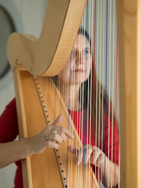 Veronika Ehrensperger-Leutschacher spielt im Lighthouse-Hospiz Zürich. Foto: zVg