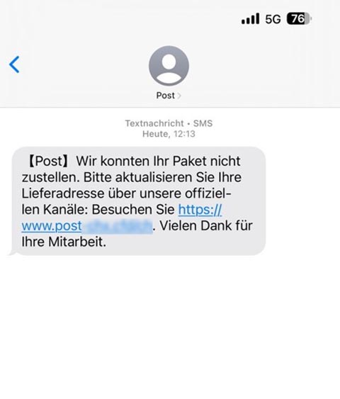 Betrugsmasche. Foto: Polizei BL