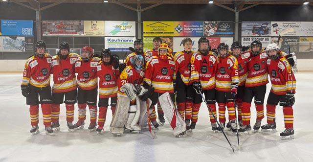 Grund zum Jubeln hatte das U 16-Team.