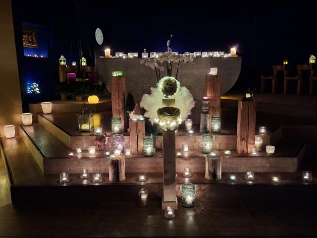 Lichtfeier in der Kirche Sulz. Foto: zVg