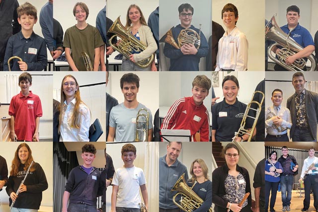 Die Musikschule war mit einem starken Team von knapp 20 Musizierenden vertreten. Fotos: zVg