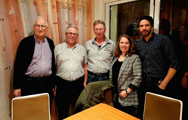 Der Vorstand mit neuer Unterstützung durch Res Wirth. Foto: zVg