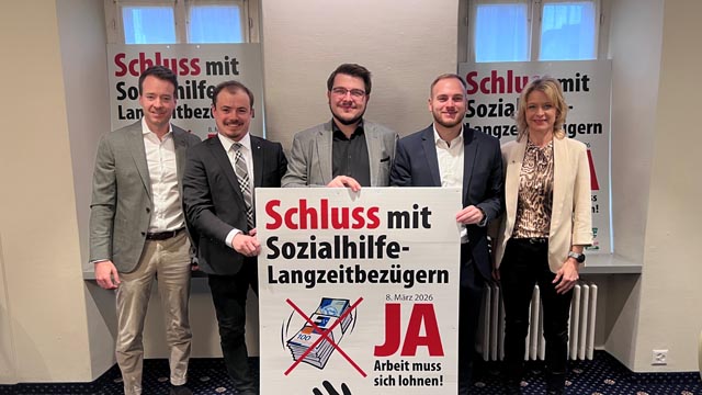 Die Junge SVP Aargau lancierte die Initiative «Arbeit muss sich lohnen» und sieht selbige auf einem guten Weg.