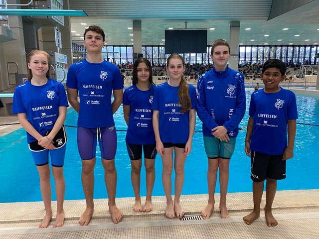 Die Schwimmerinnen und Schwimmer des Schwimmclubs Fricktal