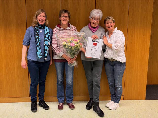 Von links: Anja Meyer, Susan Waldmeier, Rösli Hasler und Anita Labahrt. Foto: zVg