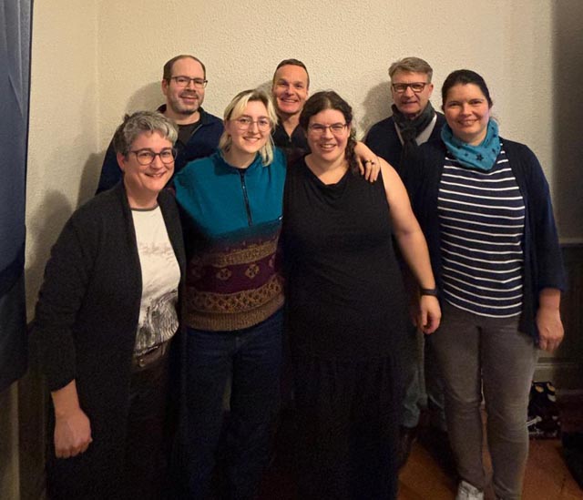 Der Vorstand mit den neuen Mitgliedern. Foto: zVg