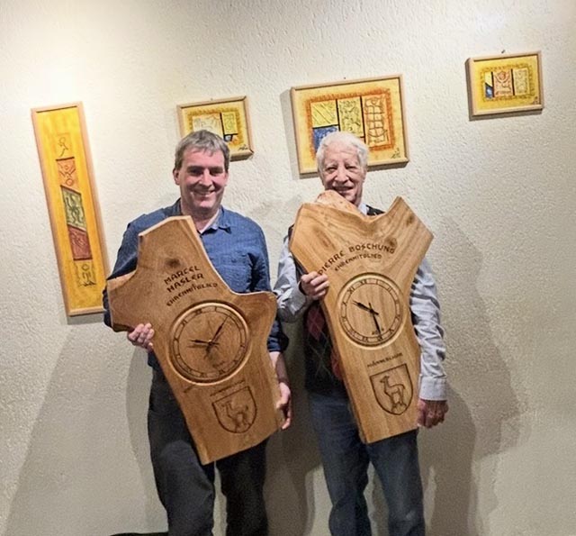 Pierre Boschung und Marcel Hasler wurden zu Ehrenmitgliedern ernannt.