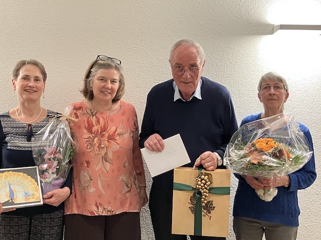 Von links: Erika Schweizer, Sabine Datz sowie Walter und Susanne Zumstein. Foto: zVg